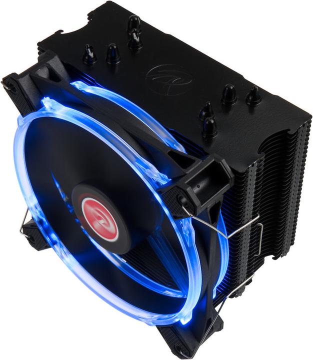Actual product image Raijintek Leto CPU Cooler, black, RGB LED (155 mm)