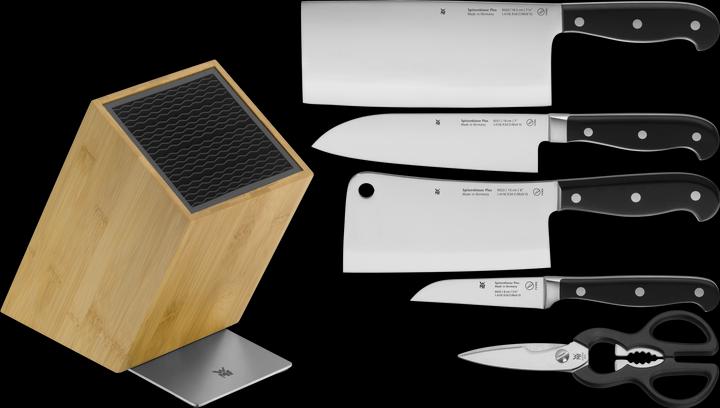 Produktbild WMF Spitzenklasse Plus Asia Messerblock mit Messerset 6teilig, Made in Germany
