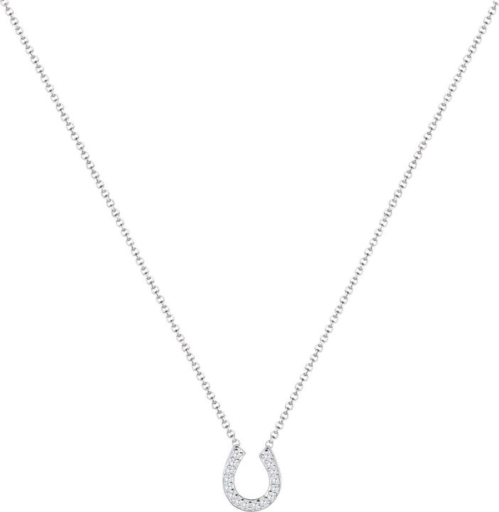 Produktbild Elli Halskette Hufeisen Glück Zirkonia 925 Sterling Silber (Zirkonia, 925er Sterling Silber, 45 cm)