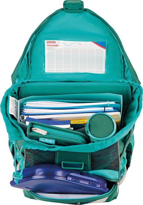 Actual product image Herlitz UltraLight Plus Green Rex School Bag (15 l)