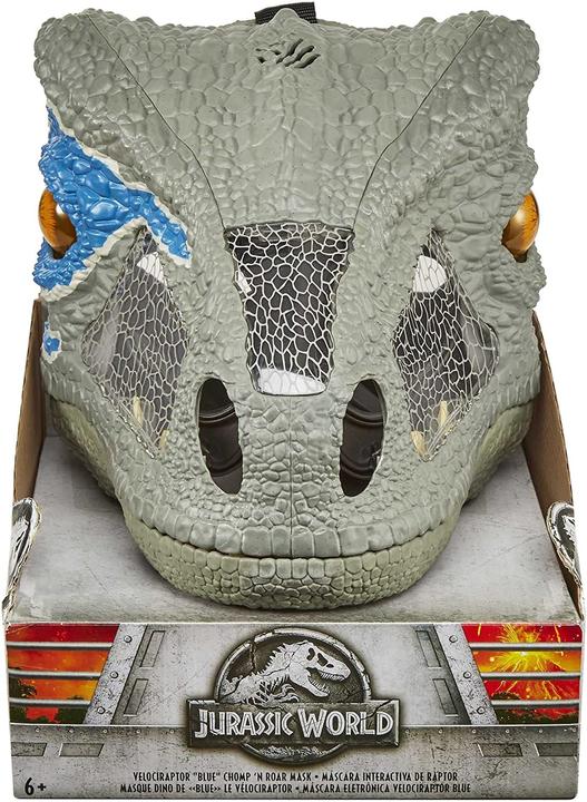 Produktbild Mattel Games Jurassic World Velociraptor Blue Deluxe Maske mit Geräuschen
