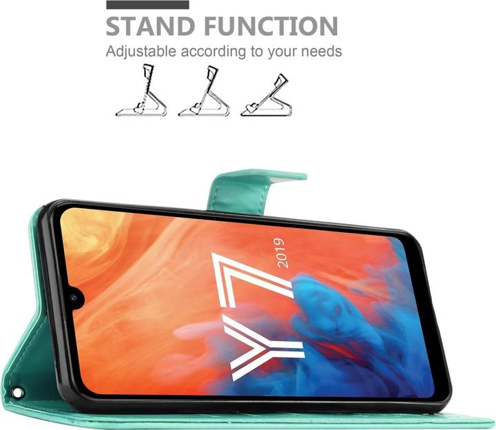 Productafbeelding Cadorabo Boekhoesje met bloem voor Huawei Y7 2019 / Y7 PRIME 2019 (Huawei Y7 (2019), Huawei Y7 Prime (2019))