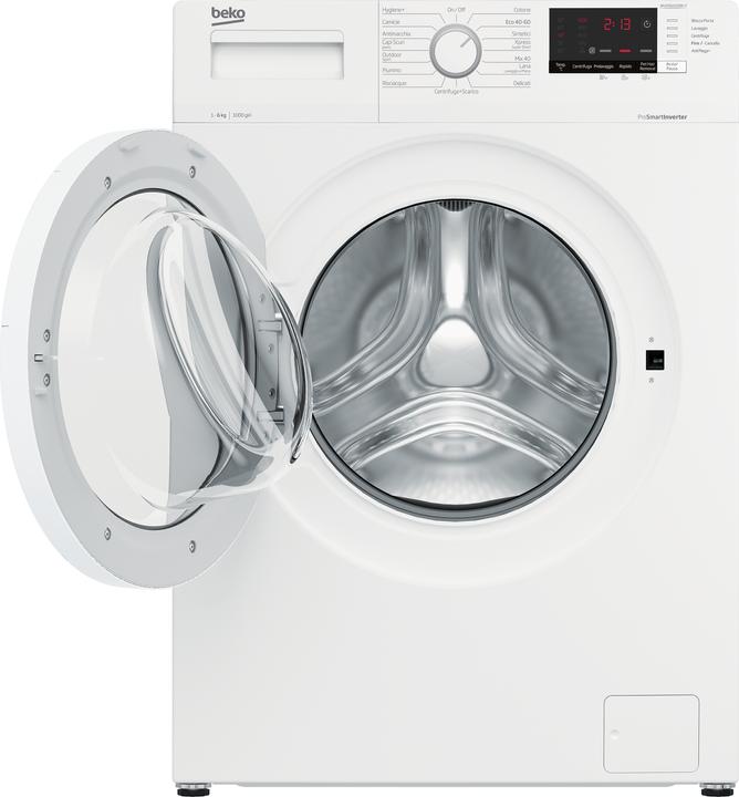 Actual product image Beko WUXS61032WI-IT front loading washing machine 6 kg 1000 rpm White (6 kg, Left)