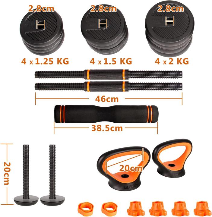 Actual product image CCLife 2er-Set Verstellbare Hanteln