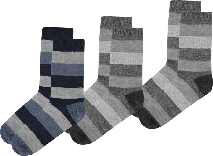 Produktbild Normani 6 Paar Alpakasocken breitgestreift (6er Pack, 43 - 46)