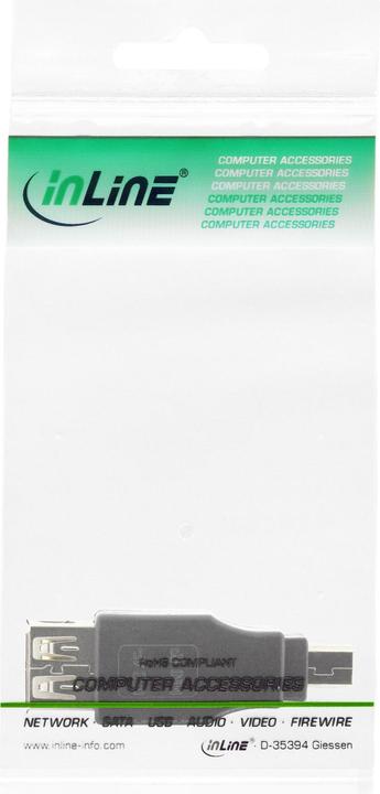 Actual product image InLine USB 2.0 Adapter (USB-A, Mini USB)