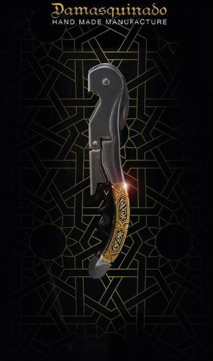 Actual product image Pulltex Un tire-bouchon DAMASQUINADO (Lever corkscrew)