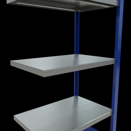 Actual product image Schulte Lagertechnik MULTIplus250 boltless add-on bay system with length bolts