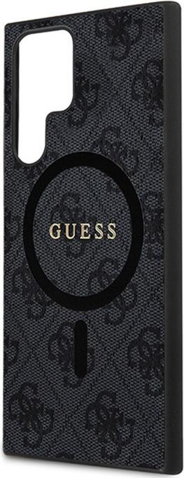 Immagine prodotto Guess custodia per S24 Ultra S928 GUHMS24LG4GFRK hardcase 4G Collection Leather Metal Logo MagSafe nero (Samsung Galaxy S24 Ultra)