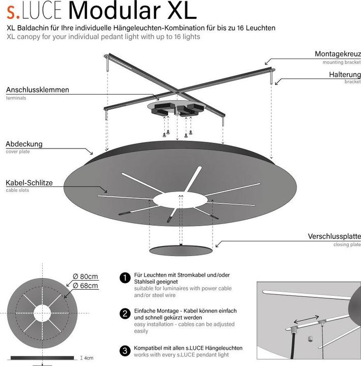 Produktbild s.luce XL Modular-Baldachin