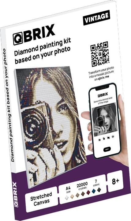 Image du produit QBrix Foto Mosaik Set - Diamond Painting - Vintage