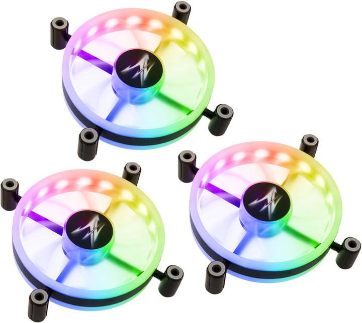 Actual product image Zalman 120mm ZM-LF120 ARGB Triple Pack incl. Controller (120 mm, 3 x)