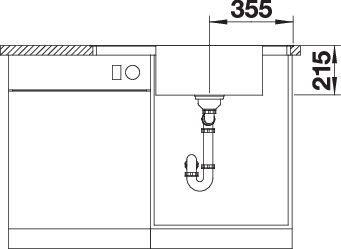 Image du produit Blanco Andano XL 6 S-IF Compact (Éviers à poser, 86 cm, 50 cm)