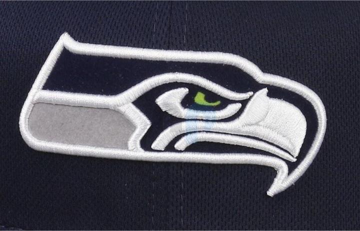 Actual product image New Era NFL - Seattle Seahawks - Fitted Trainer 59fIFTY Cap Blue 7 1/4 (56)