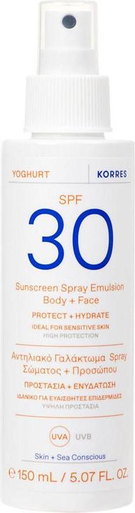 Korres Yoghurt Sunscreen Body & Face Spray Spf30 - 150 Ml (Sonnenspray, SPF 30, 150 ml)