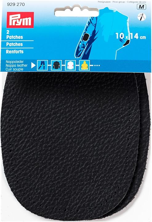 Image du produit Prym Patchs en cuir nappa, noir 10 x 14 cm, 2 pièces, à coudre (2 x)