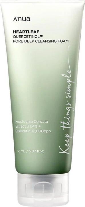 Anua - Heartleaf Quercetinol Pore Deep Cleansing Foam 150 ml - Reinigungscreme (Reinigungslotion, 150 ml)