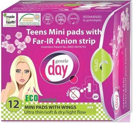 Actual product image Gentle Day Mini sanitary napkins with anion belt (teenager) 12 pcs - (12 x)