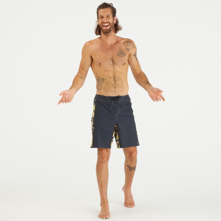 Actual product image Olaian Boardshorts Surfen Herren lang 500 Arch Spring 19" schwarz (40)