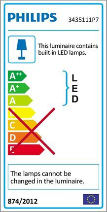 Energie-Label Philips Hue Adore Basis (2400 lm)
