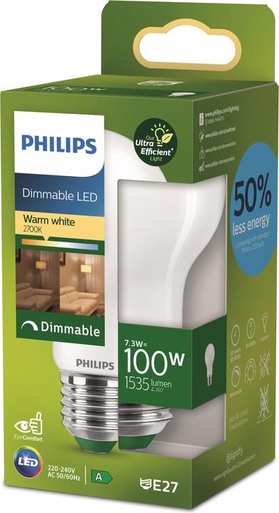 Image du produit Philips Ultra Efficient (E27, 7.30 W, 1535 lm, 1 x, A)