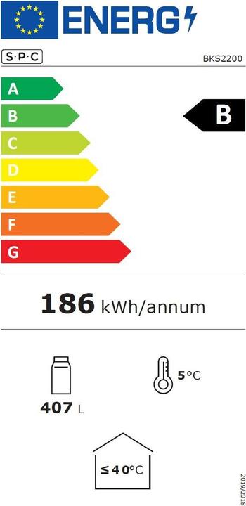 Energie-Label SPC BKS2200 (450 l)
