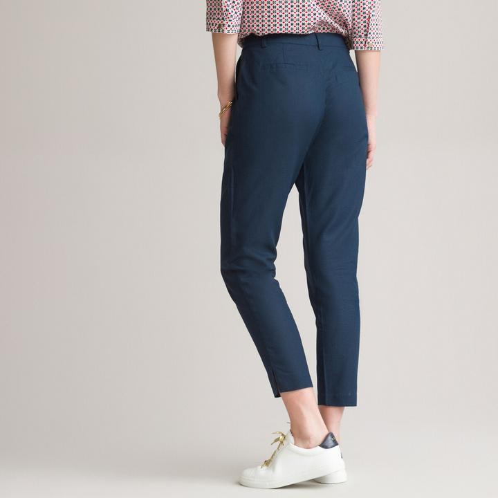 Actual product image Anne Weyburn 7/8 trousers in linen/cotton (24)