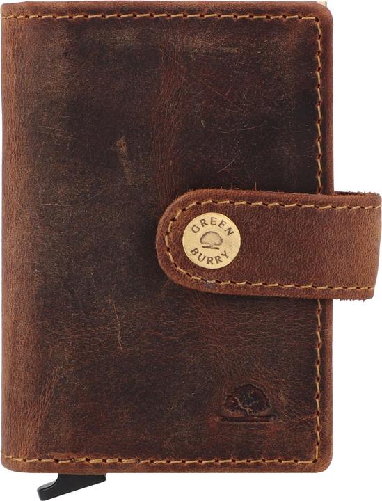 Actual product image Greenburry Vintage Geldbörse RFID Schutz Leder 7.5 cm