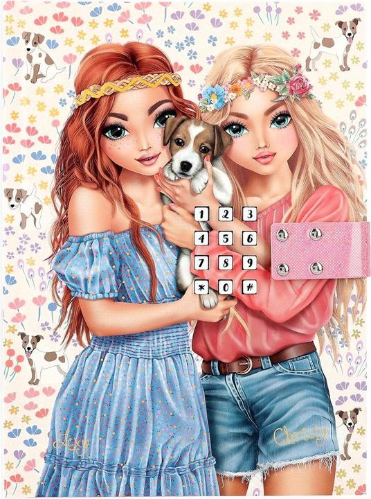 Image du produit Magni Code secret Journal TOPModel VELO FLEUR (25 x 20.5 cm, À rayures, Couverture rigide)