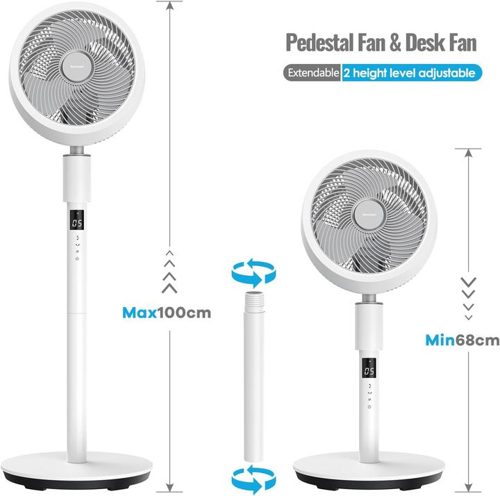 Image du produit Berssen Standventilator mit 3D-Oszillation & Fernbedienung (25 dB)