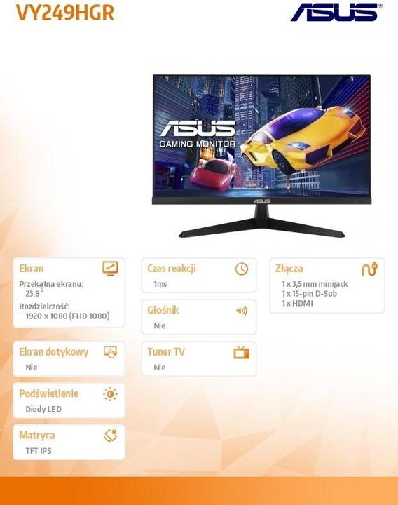 Produktbild ASUS ProArt VY249HGR (1920 x 1080 Pixel, 23.80")