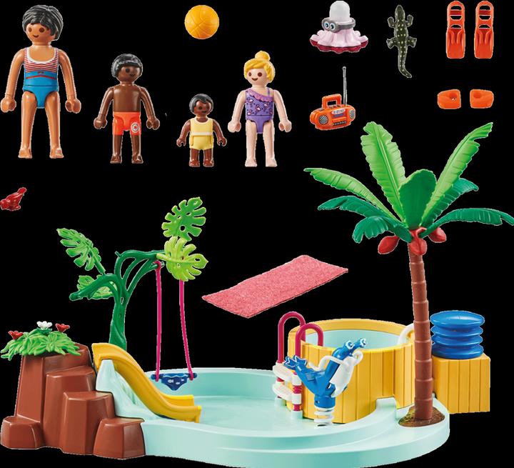 Actual product image Playmobil Children's pool with whirlpool (71529, Playmobil My Life)