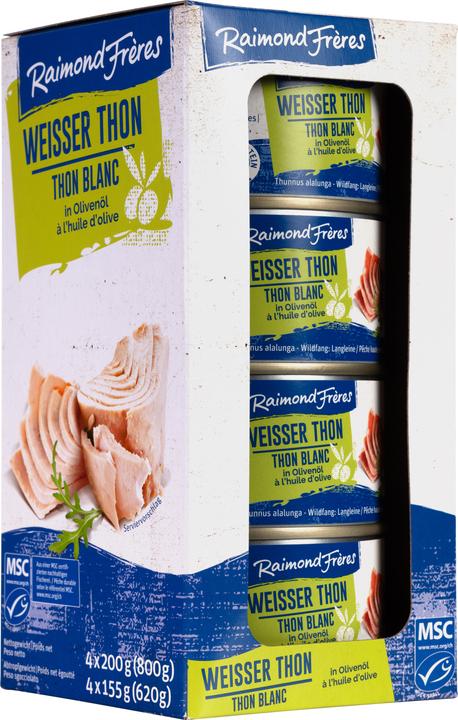 Produktbild Raimond Frères MSC Weisser Thon (Albacore) Olivenöl -4er