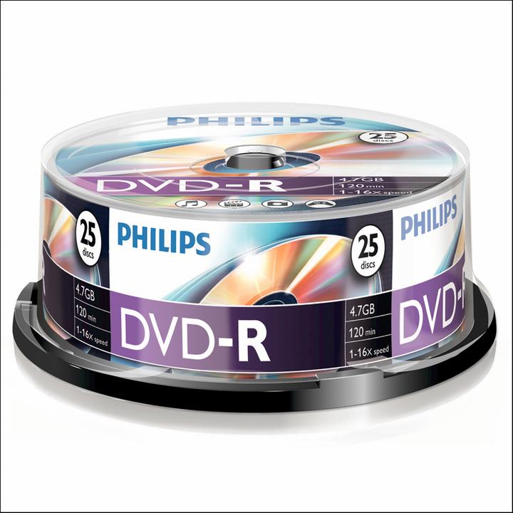 Immagine prodotto Philips 1x25 DVD-R 4.7GB 16x SP (25 x)