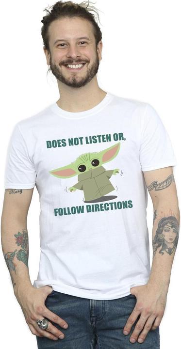 Immagine prodotto Star Wars The Mandalorian Grogu Does Not Listen Maglietta Uomo (4XL)