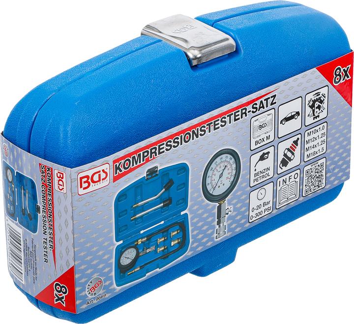 Productafbeelding BGS 9669 Compressietesterset voor benzinemotoren