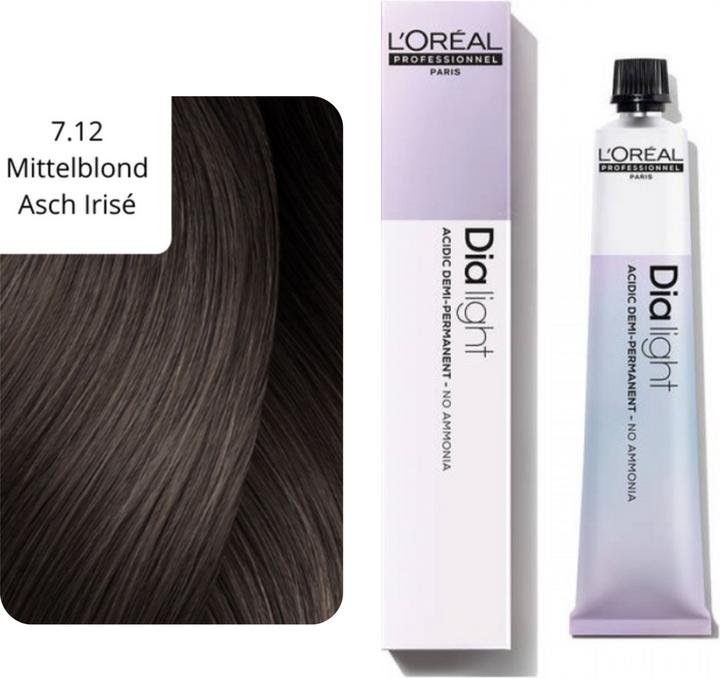 Actual product image L'Oréal Professionnel Slide Light (7.12 Medium Blonde Ash Irisé 50ml)