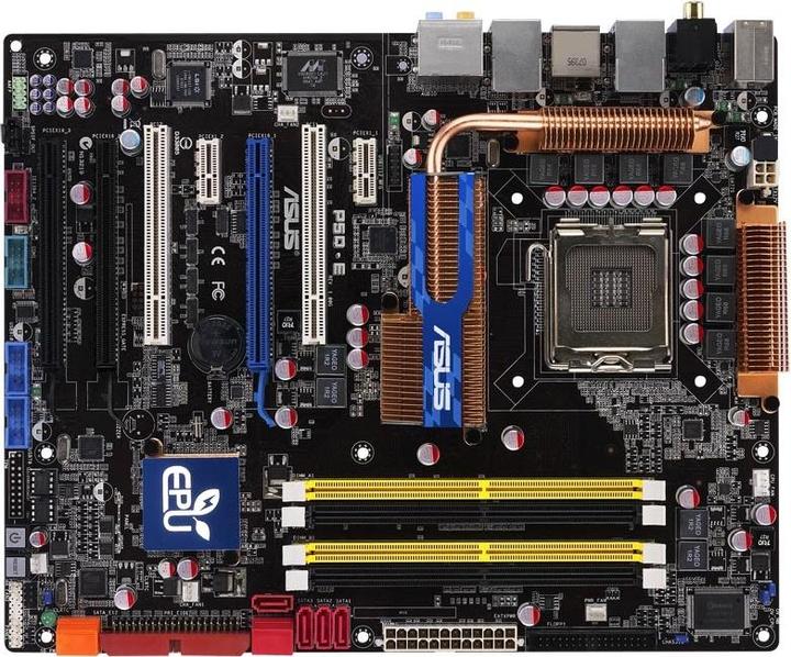 Produktbild ASUS P5Q-E, Intel P45, Socket 775, EPU, Express Gate (LGA 775, ATX)