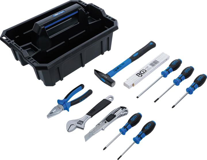 Image du produit BGS Caisse porte-outils matière plastique avec assortiment d’outils 11 pièces (11 pièces)