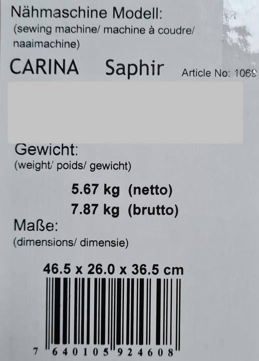Produktbild Carina Saphir