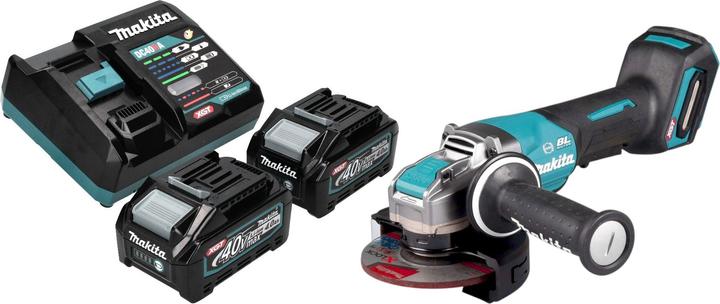 Actual product image Makita GA 047 GM201 Akku Winkelschleifer 40 V max. 125 mm X-LOCK Brushless + 2x Akku 4,0 Ah + (125 mm)