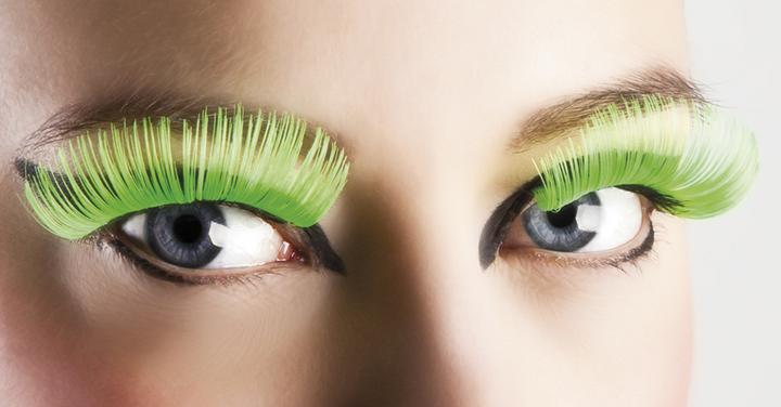 Actual product image Boland Wimpern XL neonfarbig (Artificial eyelashes)