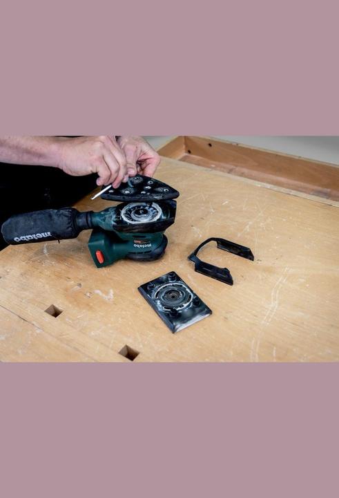 Produktbild Metabo Akku-Sander PowerMaxx SRA 12 BL Set Solo (Multischleifer)