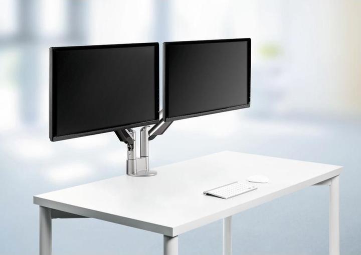 Produktbild Novus Monitortragarm Clu Duo C 2 - 7 kg silber Tischbef. (Tisch, 27")