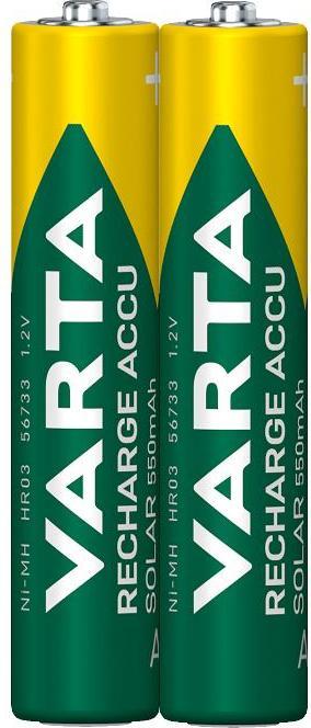 Produktbild Varta Recharge Accu Solar (2 Stk., AAA, 550 mAh)