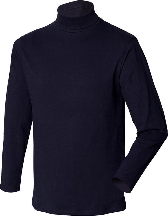 Henbury RollkragenSweatshirt langärmlig hoher Baumwollanteil