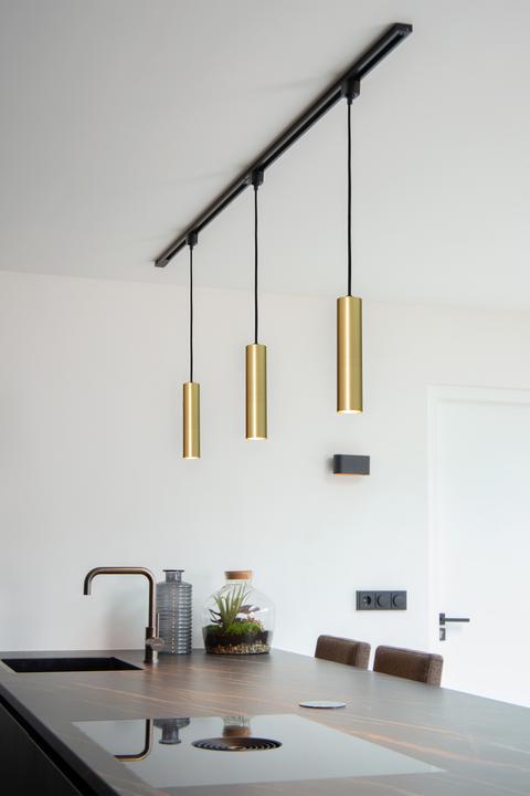 Immagine prodotto Lucide Pendente TRACK FLORIS - Sistema a binario - 1xGU10 - Oro opaco / ottone 09955/01/02 (GU10)