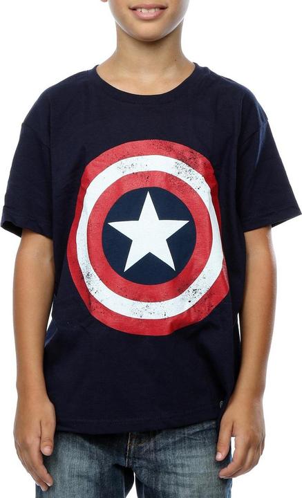 Immagine prodotto Captain America Maglietta Boys Distressed Shield (140, 146)