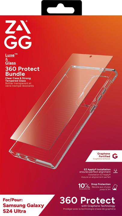 Produktbild Zagg 360ø Bundle Luxe Case & Invisibleshield Glass for Galaxy S24 Ultra transparent (Samsung Galaxy S24 Ultra)