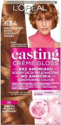 Produktbild L'Oréal Paris L'OREAL Casting Creme Gloss farba do włosów 634 Orzechowy Miód (634 Orzechowy Miód)